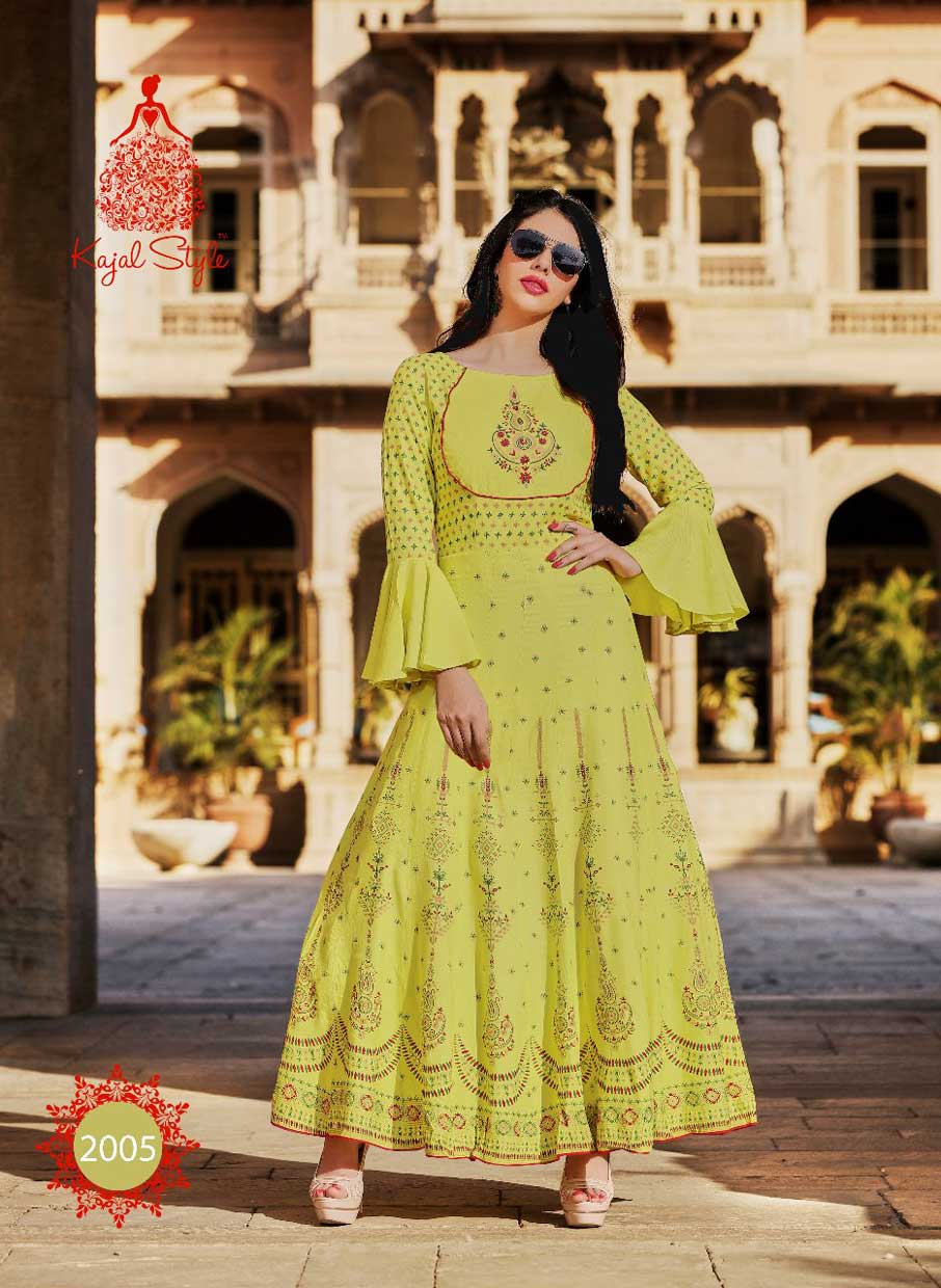 Fashion Colorbar Vol-2 Kajal Style Print Embroidery Kurtis Fashion Colorbar Vol-2 Kajal Style Print Embroidery Kurtis